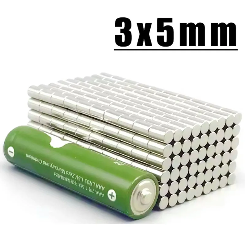 3x4 3x5 3x6mm 50/100/200/500/1000/2000pcs Small Round Strong N35 Dia 3 Neodymium Magnetic 3*4 3*5 3*6mm Steel Magnet Imanes