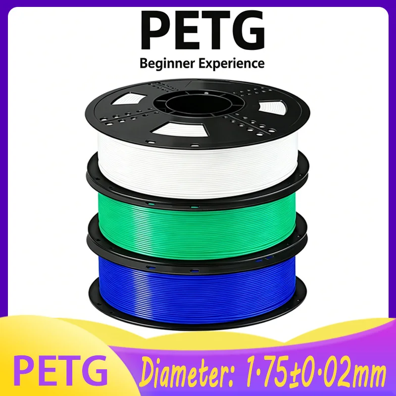 

Высококачественная PETG 3D-нить 1.75 мм, катушка 1 кг, высокая прочность и износостойкость, плавная печать, совместима с большинством 3D-принтеров