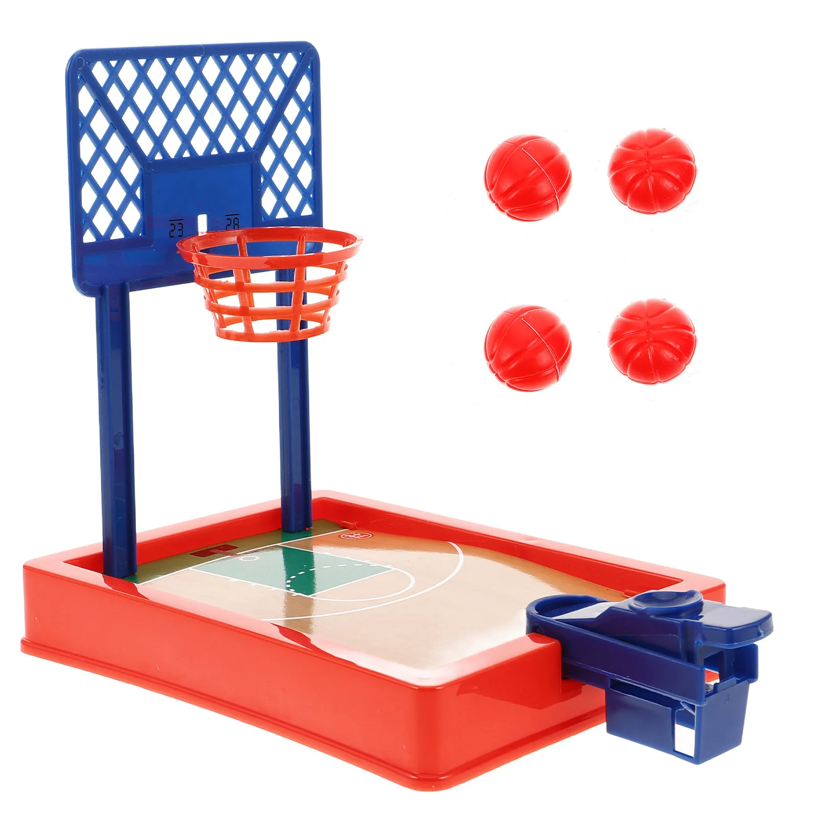 

Настольная мини-баскетбольная игра с 4 мячами, портативная настольная спортивная игра для офиса, класса, вечеринок, в качестве подарка, для детских наград и развлечений
