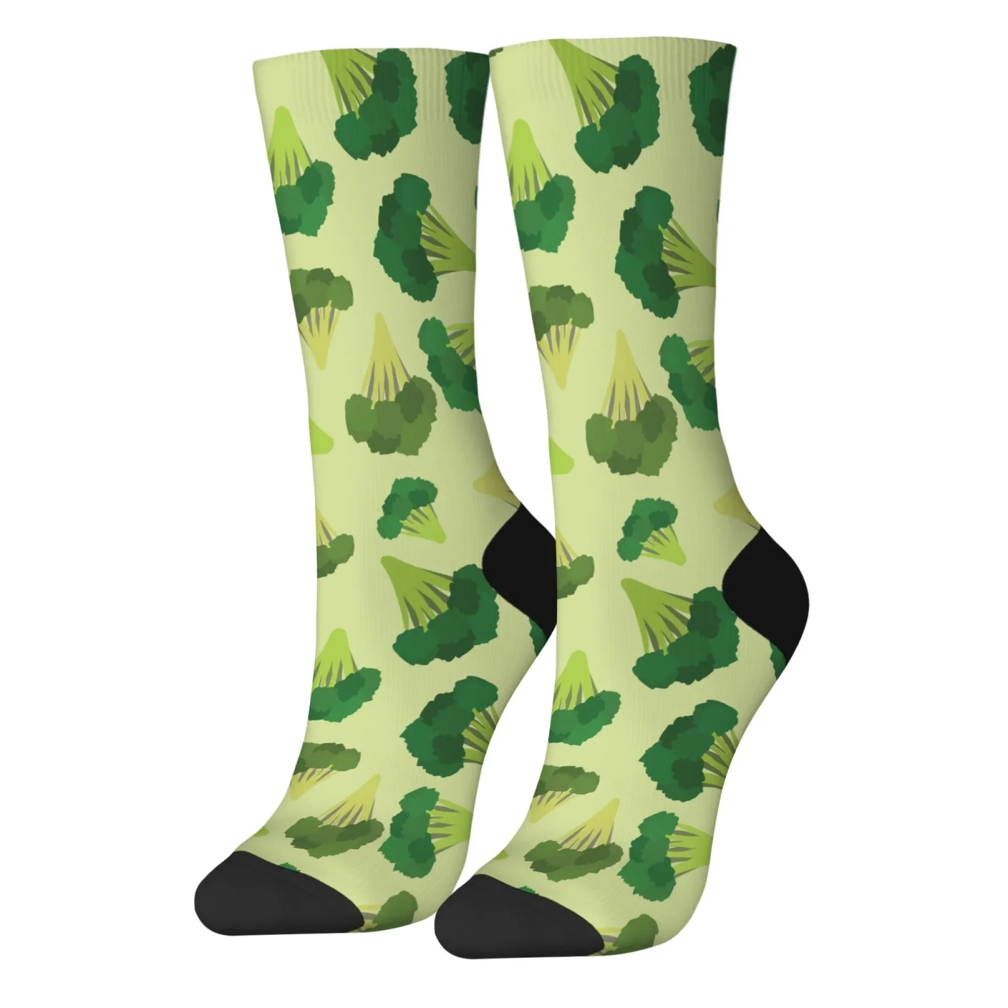 

1 пара мужских носков с забавными героями мультфильмов, удобные дышащие мужские повседневные носки с рисунком брокколи для уличной одежды