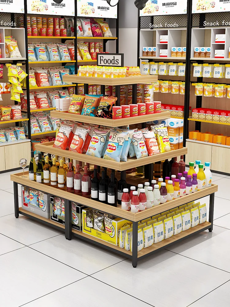 

Шкаф-витрина Nakajima, полка для супермаркета, стек для закусок, головка, фрукты, специальный магазин, проточный стол, продукт