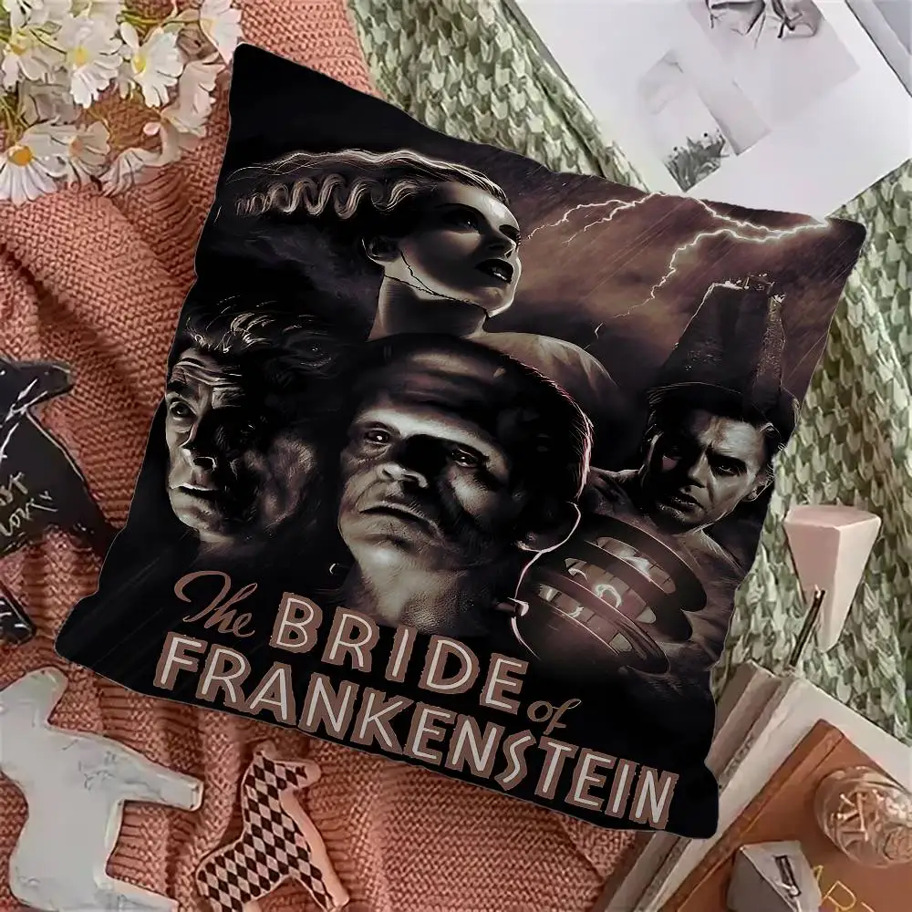 خمر فرانكنشتاين العالمي وحوش الرعب وسادة أنيمي وسادة أريكة سرير رئيس وسادة غطاء غطاء الوسادة 45x45 سم الموضة #5
