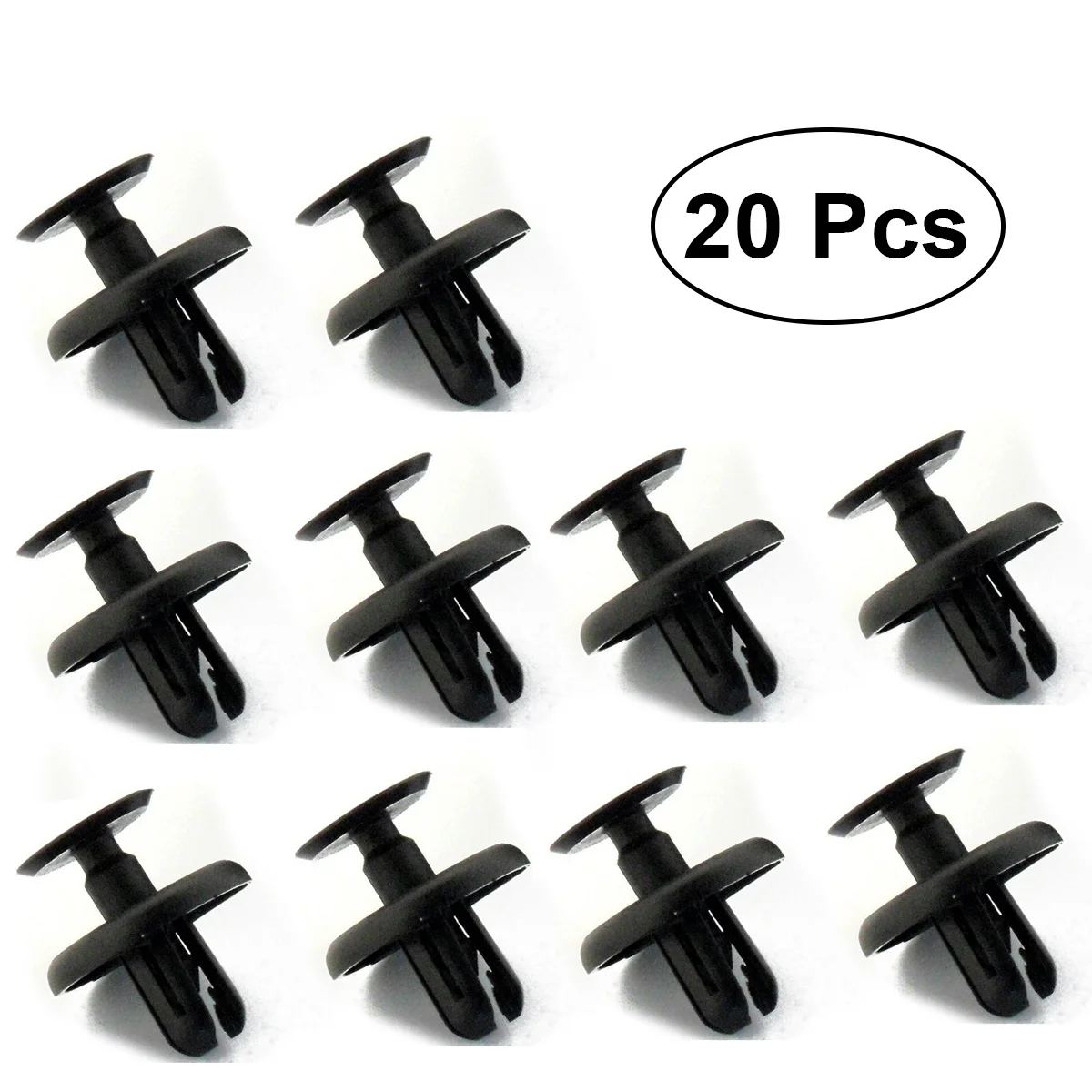 

20pcs Bumper Clip Plastic Fastener For 7Mm Rivet Fastener Hole Fit Door Fender Rivet Clips Car Plastic Clip