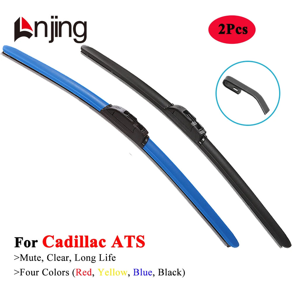 

LNJING Colorful Wiper Blades For Cadillac ATS Coupe Sedan 2012 2013 2014 2015 2016 2017 2018 2019 2020 2021 2022 Car Accessories