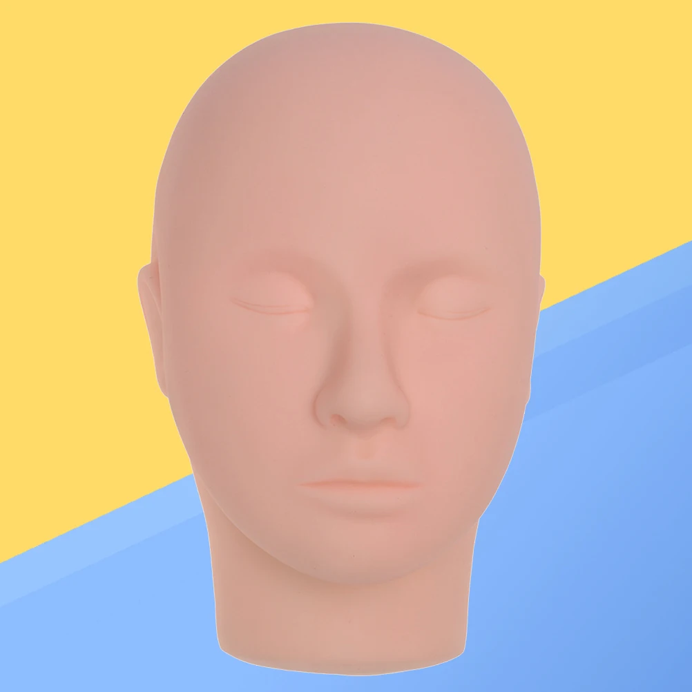 

Eyelash Practice Head Mold Silicon Mannequin Mannikin for Makeup Art Training Display Lash Extension Learning