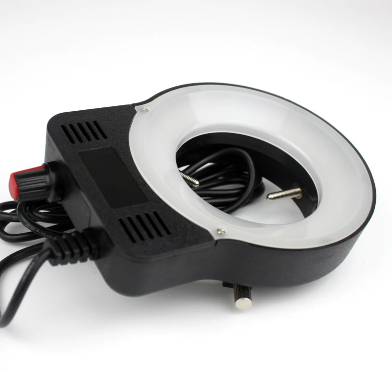 Anillo de luz LED con salida USB, lámpara iluminadora ajustable DC 5V sin sombras para microscopio estéreo Industrial, Cámara Industrial