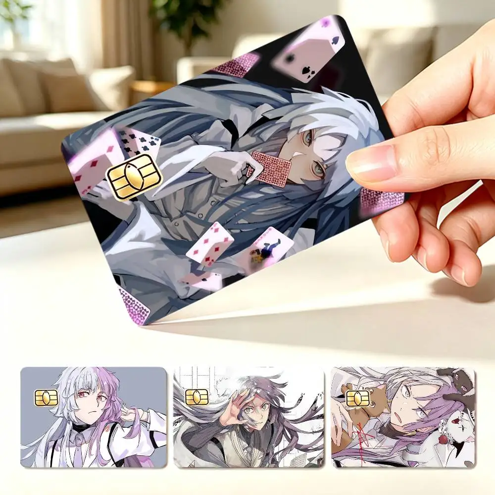 Manga S-Sigma B-Bungo Stray Dogs  4pcs 1Set Card Stickers Small Waterproof Chip 4PCS Card Sticker Anti-Scratch