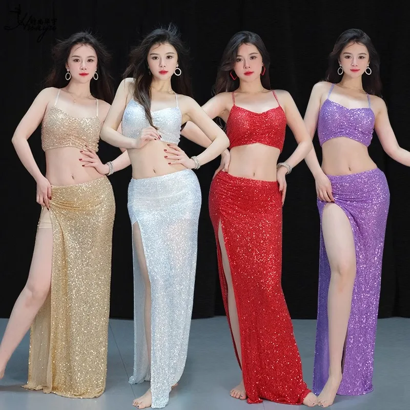 

Belly Dance Costume Summer New Sexy Sequins Oriental Dance Dress Performance Dance Costume Summer Dance Wear Performance