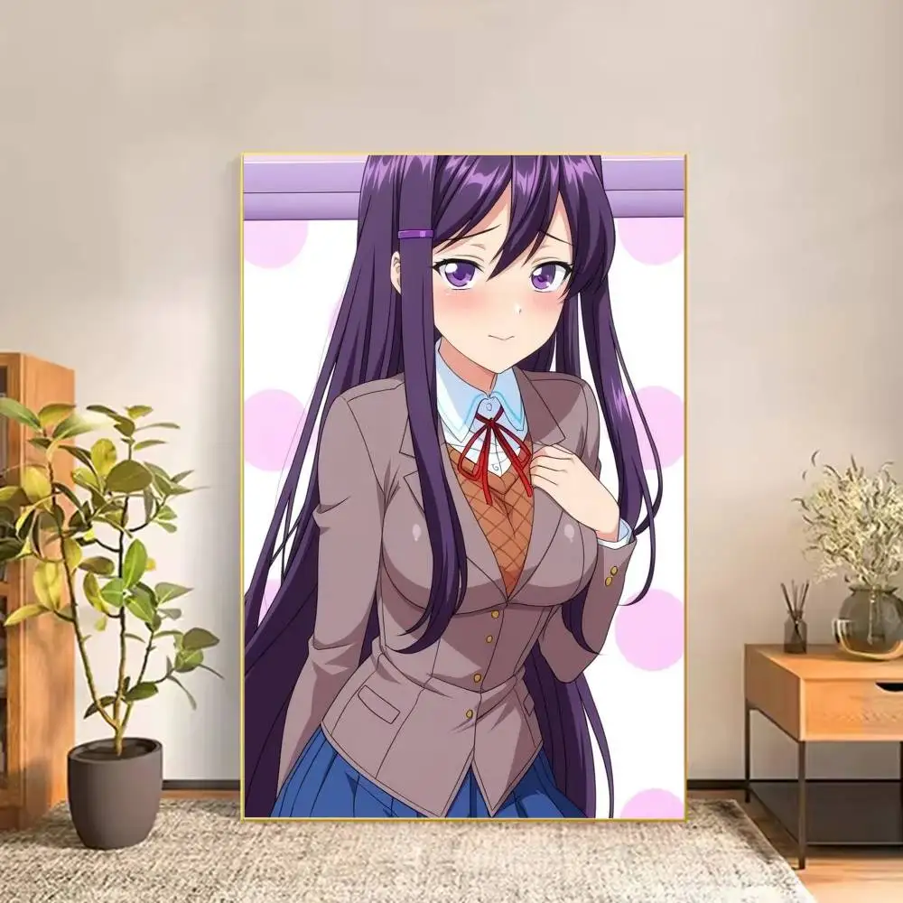 DDLC Girl Y-Yuri Poster Versatile HD Waterproof Wall Art Self-Adhesive Decor for Any Space