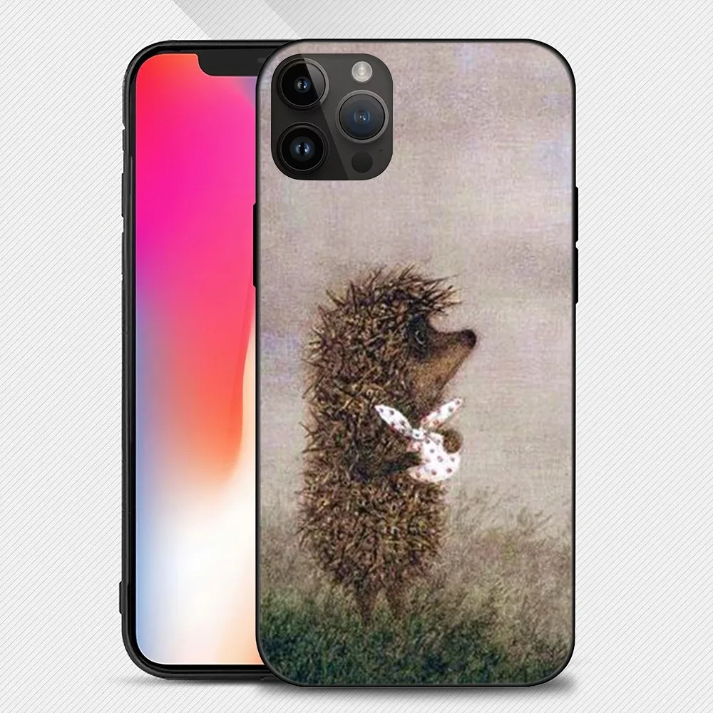 Hedgehog In The Fog Phone Case iphone15 14 13 12 11 Pro Max Mini X 7 8 Soft Case