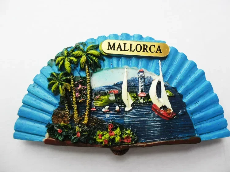 Fridge magnet spain Tourism souvenir European Mallorca Refrigerator magnetic Stickers for home decoration Travel Gifts