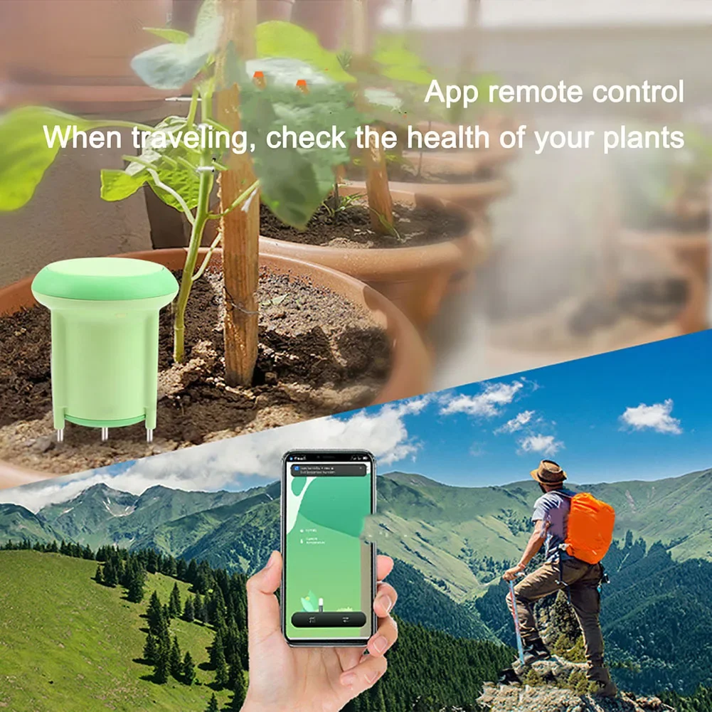 Outdoor Gardening Soil Moisture Sensor Historical Data Plant Monitor Soil Moisture Sensor Humidity Range 0-100 RH