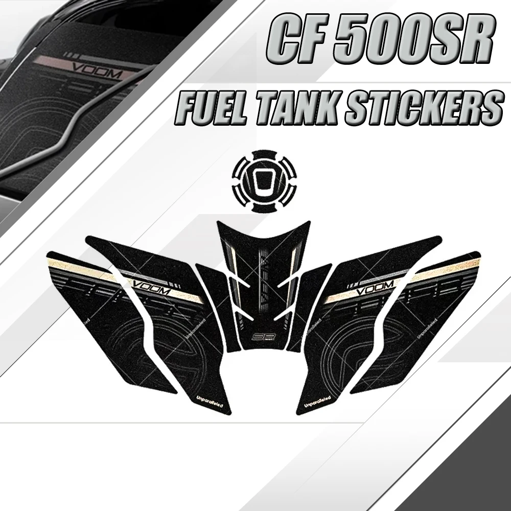 

FOR 500SR Fuel Tank Pad Parts Knee Pads Anti Scratch Sticker Protection Kits For CF 500 SR VOOM Motorcycle Side Decals Protector