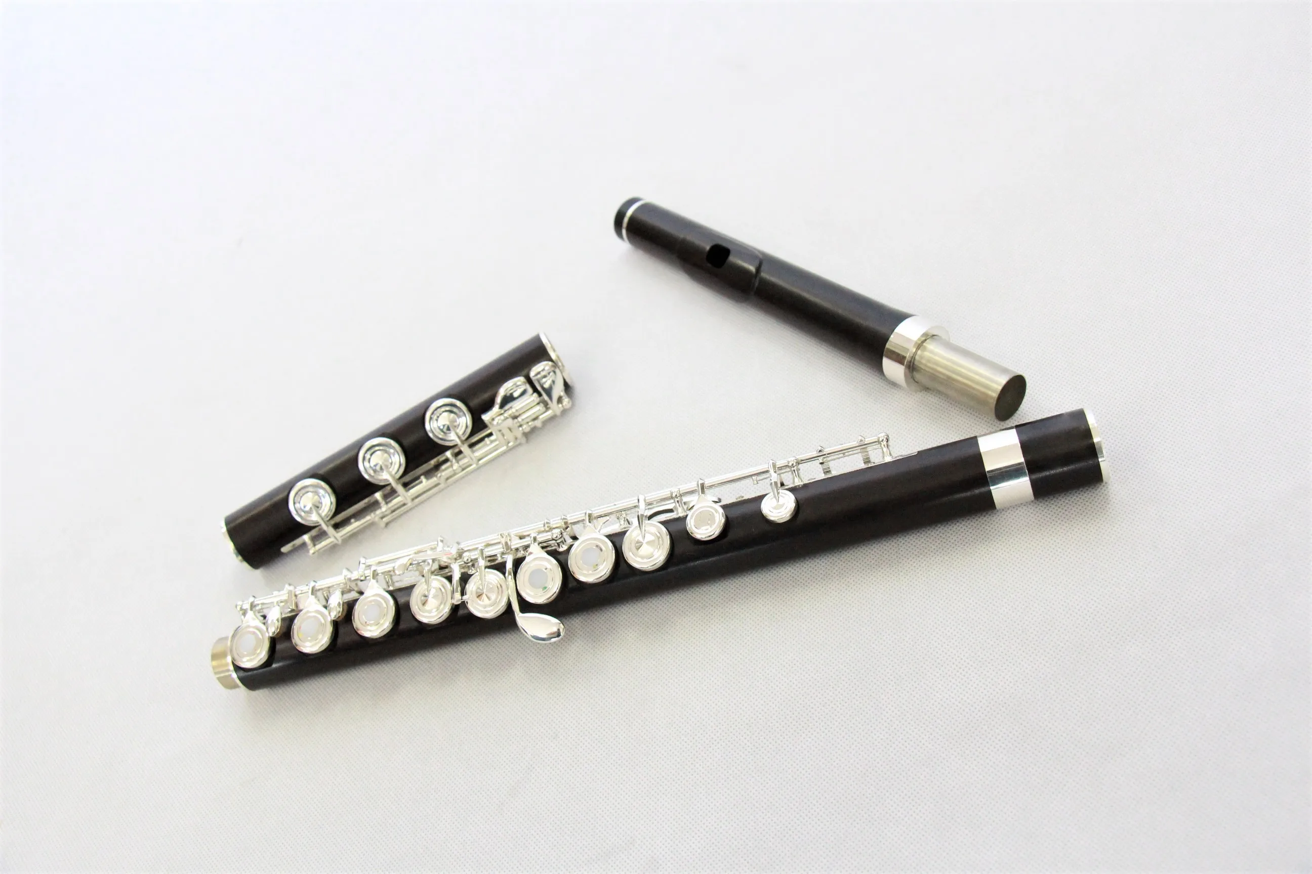 

Chinese FFL-500S Silver Cupronickel Flute With OEM Fluata Music Instrument Case And Flute Bag Open Hole Design C Key Flute