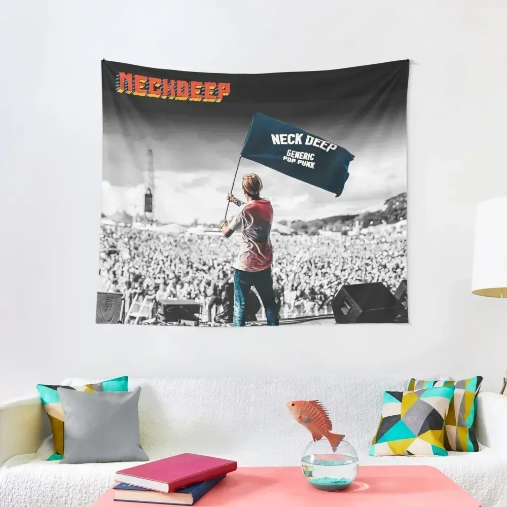 

Neck Deep Tapestry Room Aesthetic Tapete For The Wall Funny Home Decor Accessories Tapestry