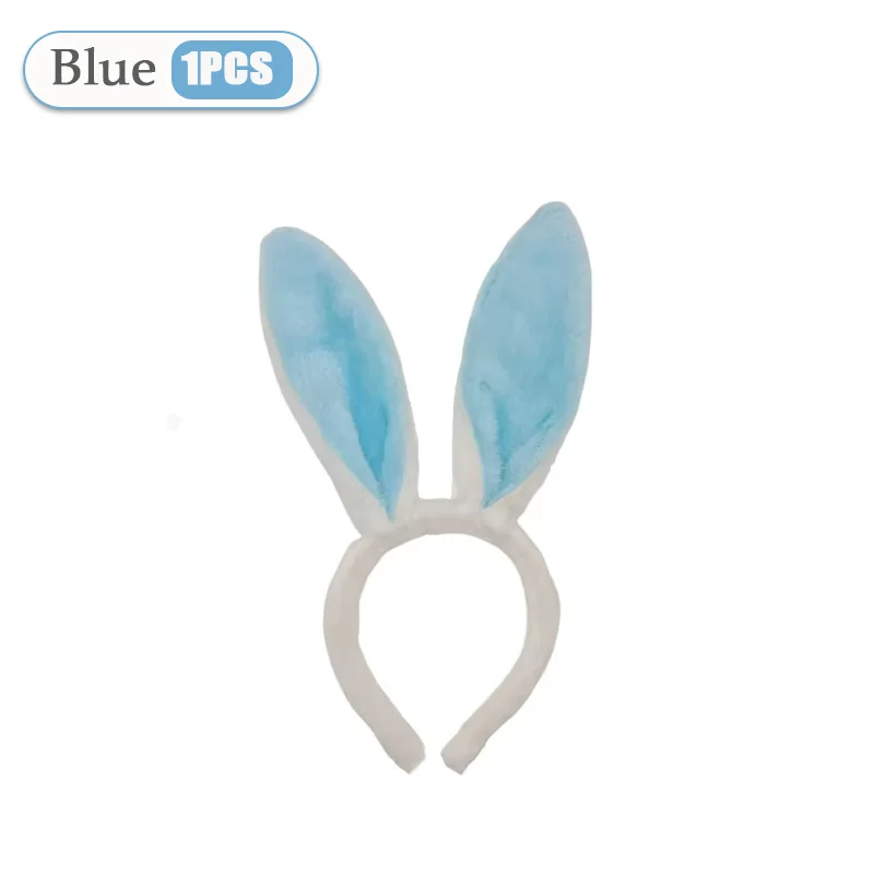 1-20PCS Pink Rabbit Ear Headbands Cute Plush Bunny Ears Hairband Easter Decorat Costume Party Cosplay Hair Hoop Hair Accessories image 3