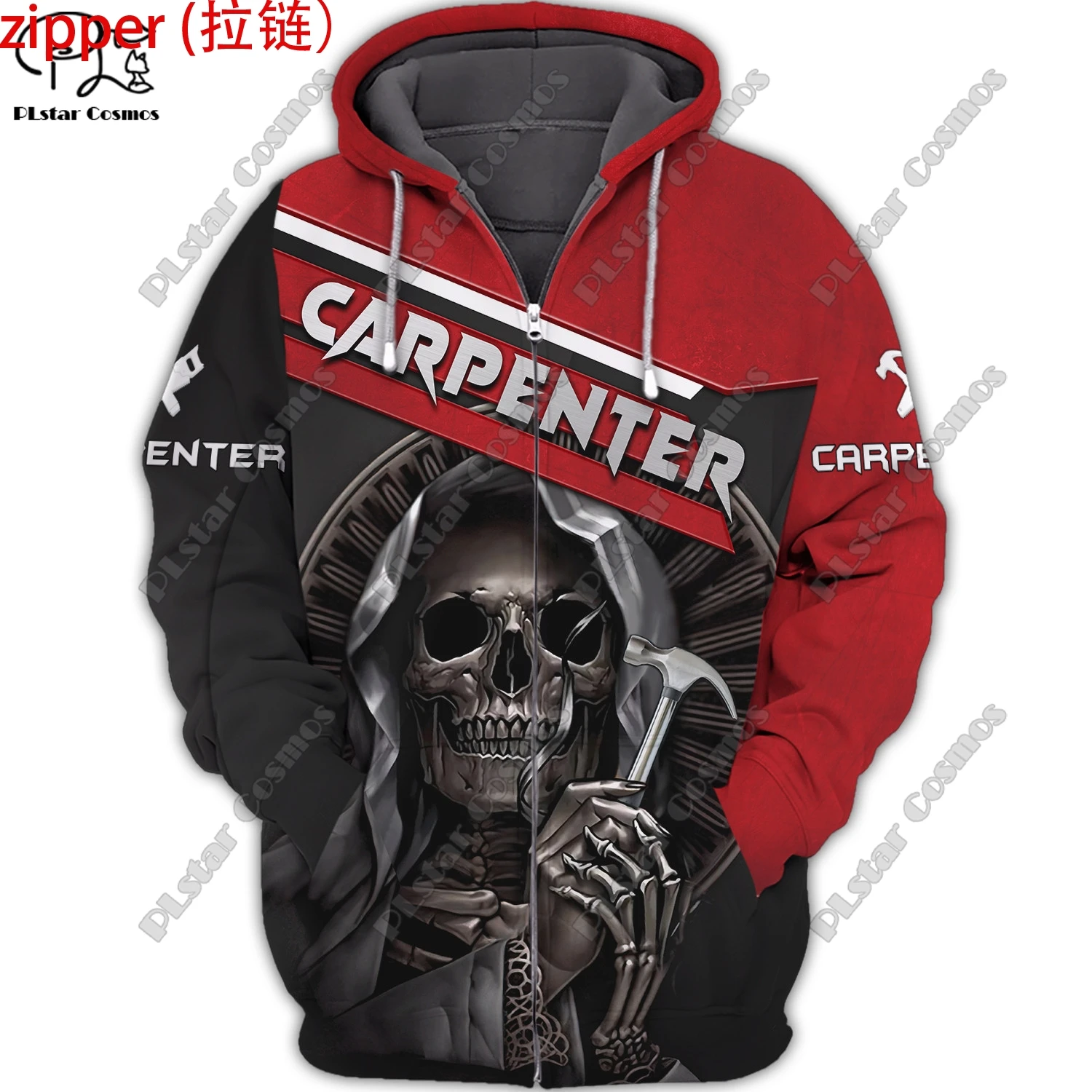 PLstar Cosmos 3D Printed Carpenter Graphic Print Unisex Clothing Fun Casual Hoodie/Sweatshirt/Zip/Jacket/T-Shirt MJ-3