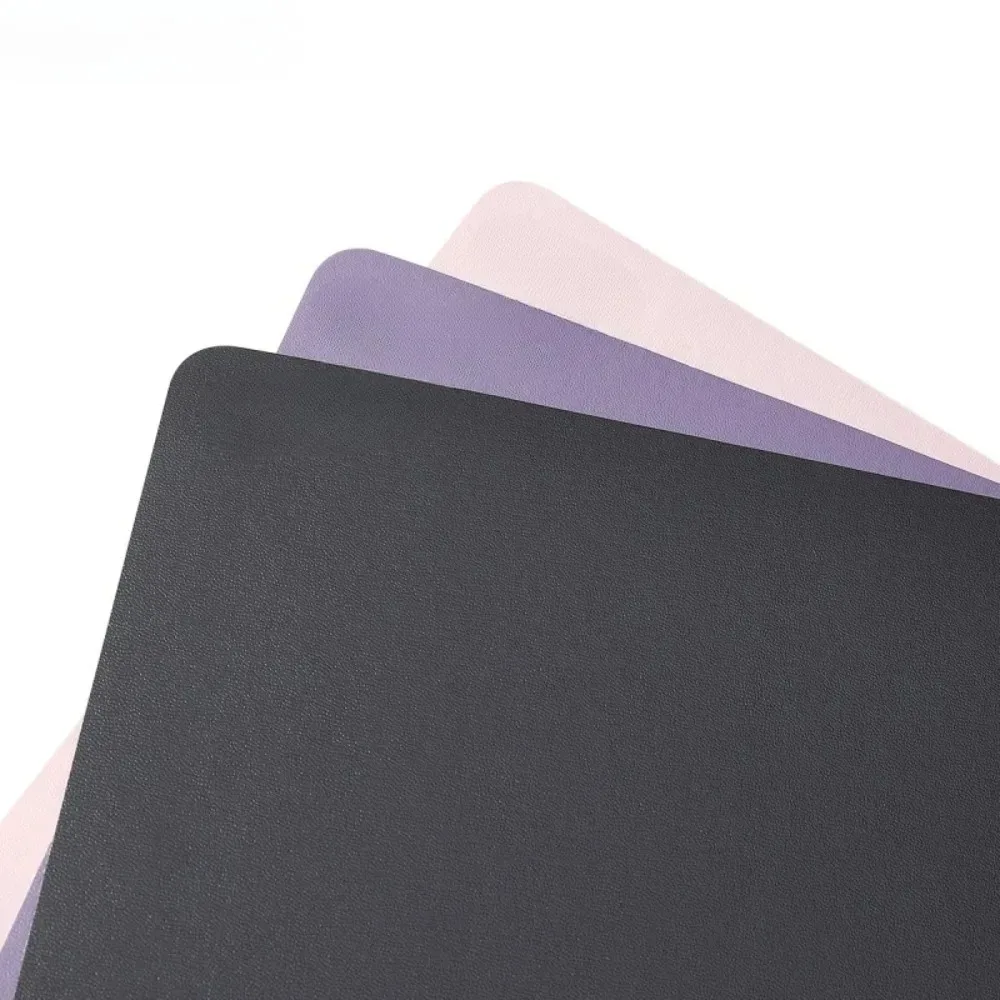 

Маленький коврик для мыши из искусственной кожи, нескользящий игровой настольный кожаный коврик для мыши, водонепроницаемый, устойчивый к царапинам, легко чистящийся коврик для ПК, ноутбука, рабочего стола