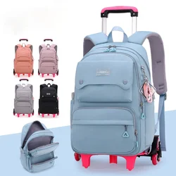 Trolley Kinder Schult aschen mit Rad Trolley Gepäck Mädchen Prinzessin Rucksack Rucksack Kinder Schult asche Mochi las Kinder Rucksäcke