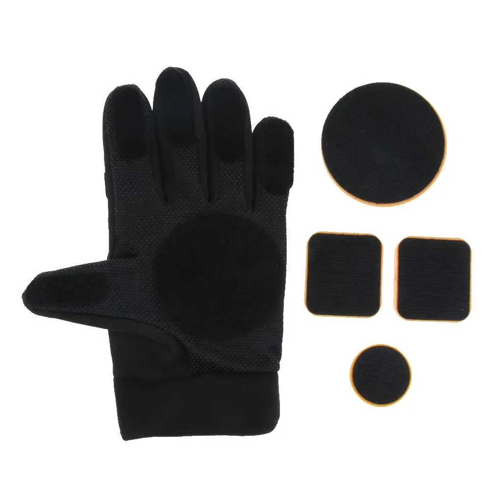 Protection Gear Gloves Nylon ABS Slide Sleeve for Long Board Skateboard Skating Drift Brake with Ventilate Hole