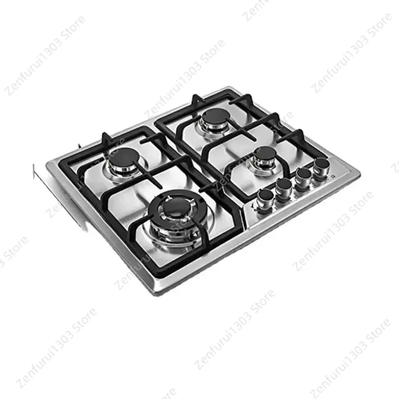 for Gas Stove Multi-head Cooking Utensil Stainless Steel 4-head Burner Cross-border Kitchen Appliance