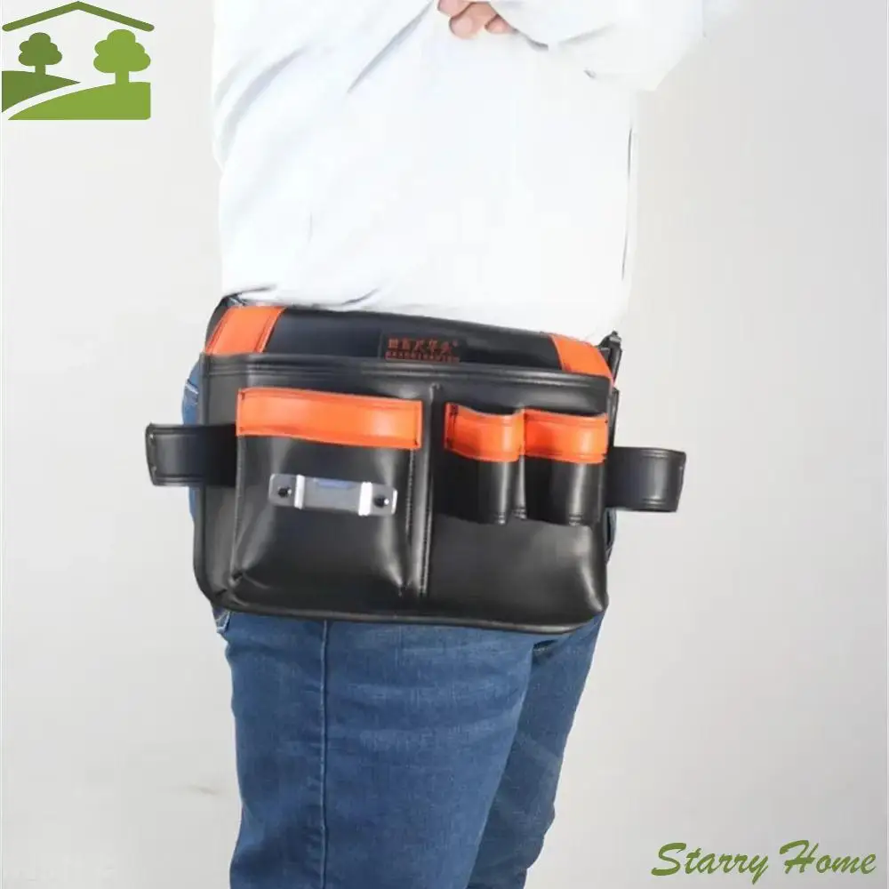 

Pockets Waist Bag Hammer Holder Wrench Holder Multifunctional Tool Bag Tape Measure Storge Leather Hardware Tool Bag Carpenter