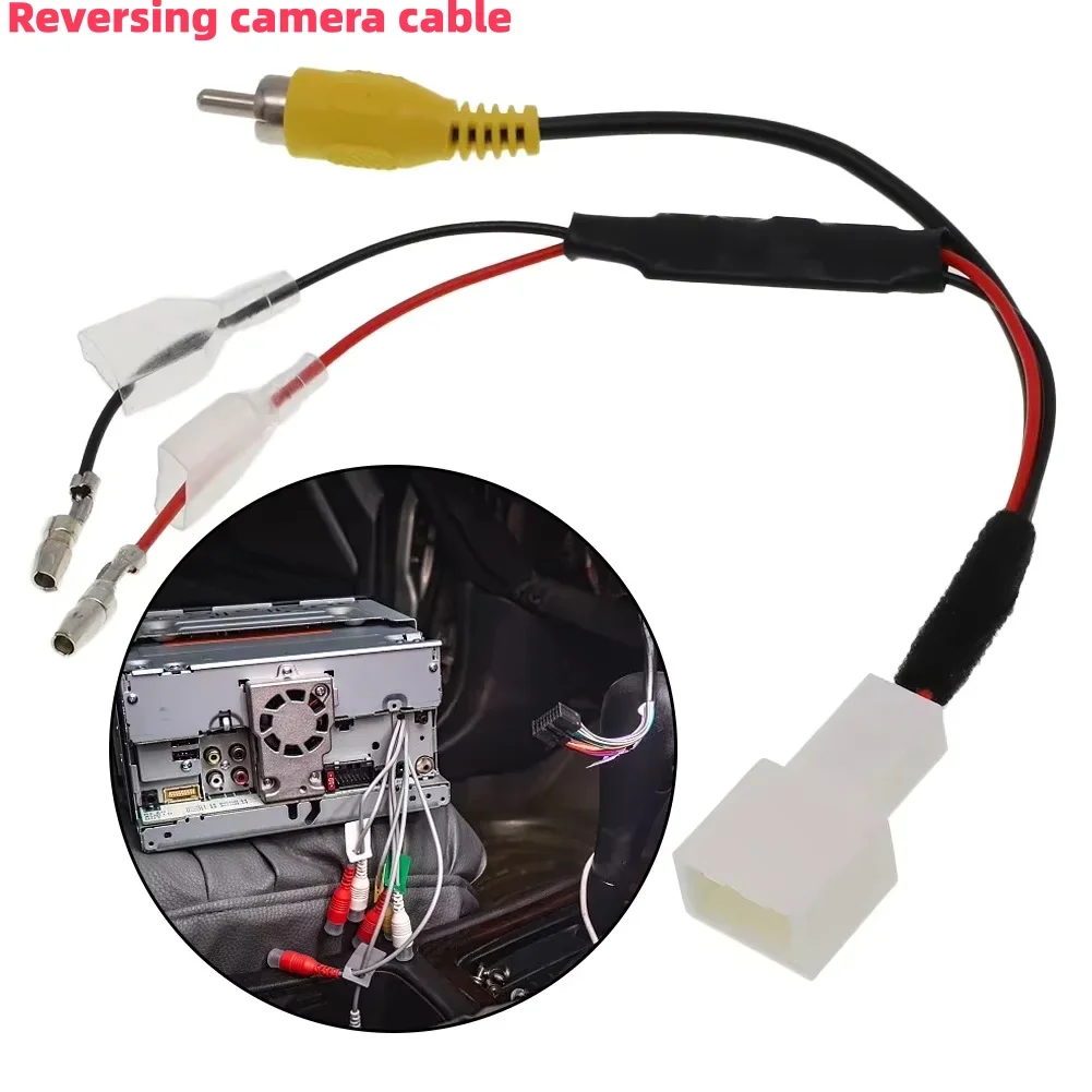 4 Pin Reverse Cam Cable Car Rear View Camera Retention Wiring Harness Cable Plug Adapter Connector For Toyota Park Cam Wire