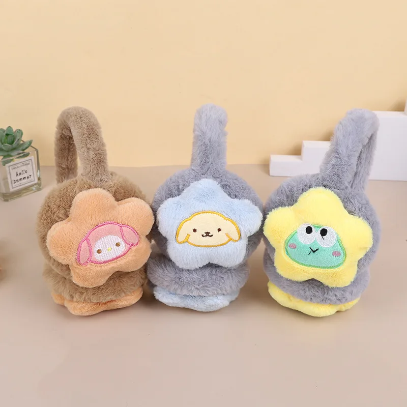 MINISO earmuffs new autumn and winter cute Sanrio plush thickened student adult warm cartoon ear cover windproof ear warm