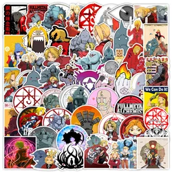 50pcs Fullmetal Alchemist Cartoon Graffiti Stickers Suitcase Laptop Waterproof Sticker Decoration