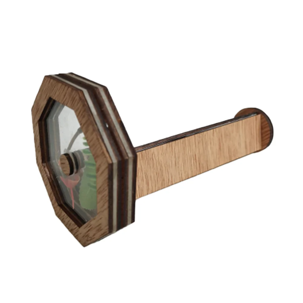 木製万華鏡キット回転デザイン子供知育玩具安全な材料ビジョン開発木材アクリル子供のギフト