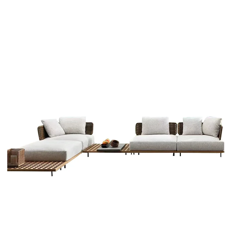 

Outdoor sofa, courtyard villa living room, outdoor, garden, sunscreen, leisure courtyard high-quality light luxury sofa