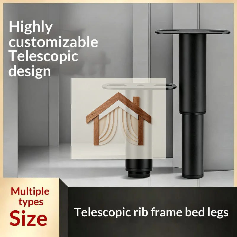 Height Adjustable Sofa Bed Support Legs Reinforced Heavy Duty Bracket for Old Furniture Refurbishment Repair Upgrade