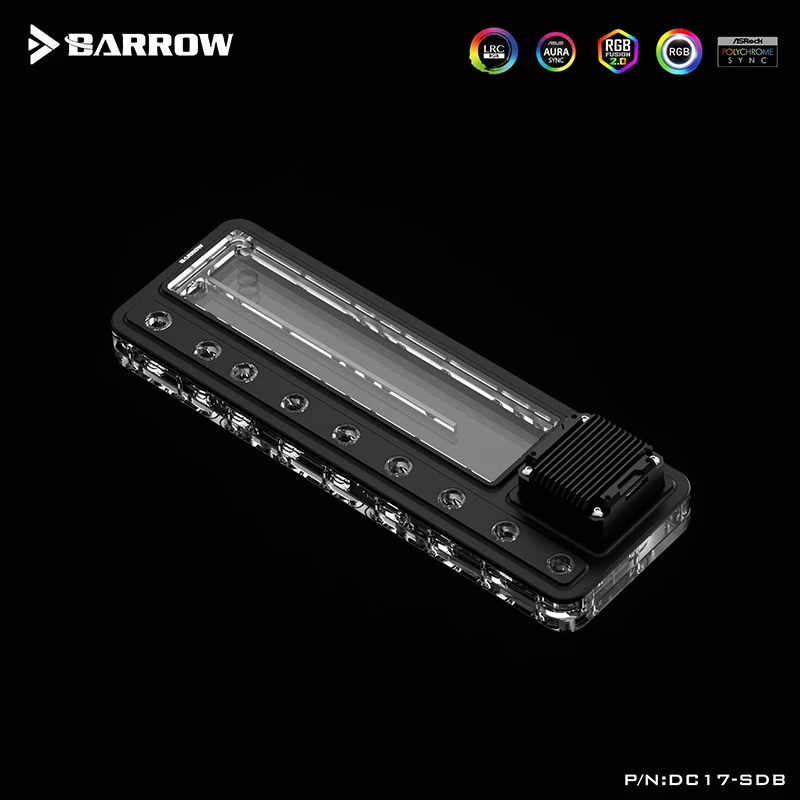 Imagem -06 - Barrow Universal Distro Plate Posição do Radiador Rgb Reservoir Board Bomba Combo Preto ou Branco 120 240 360 Posição Dc17-sdb