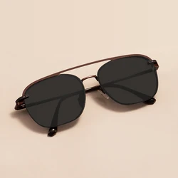 Men Women Metal Square Glasses Frame Clip On With Spring Hinge Temples With Clip On Sunglasses For Optical Prescription Lenses