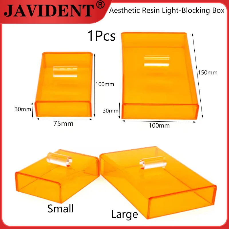 

1Pcs Dental Aesthetic Resin Light-Blocking Box Light-Blocking Plastic Storage Box Mixing Board Adhesive Light-Protective Cover