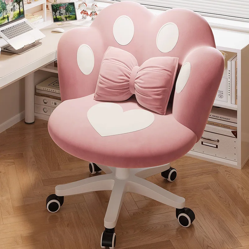 كرسي مكتب كاواي لطيف مريح لغرفة نوم الكمبيوتر كرسي مكتب مريح مضمد كسول سيلا Oficina أثاث منزلي