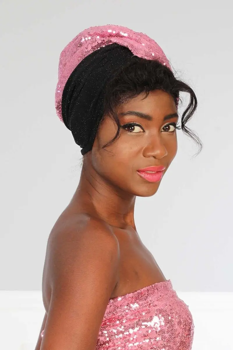 Hijab Knochen pailletten pulver