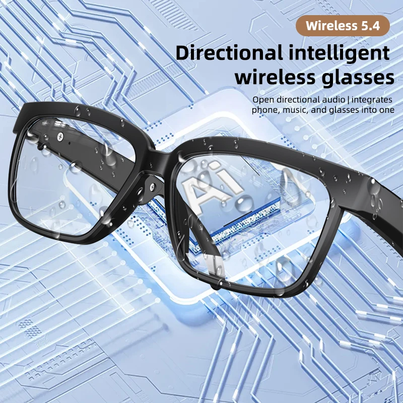 

New smart wireless bluetooth glasses to listen to music to answer the phone men and women fashion anti-blue light glasses