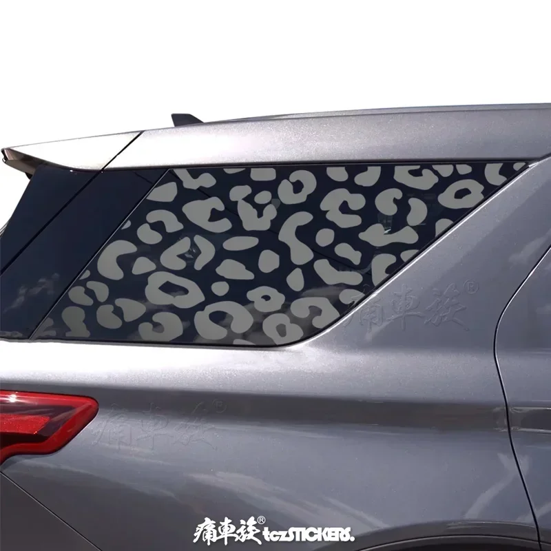 Car Sticker  Explorer 2023 Rear Window trim Flag Decal accessories