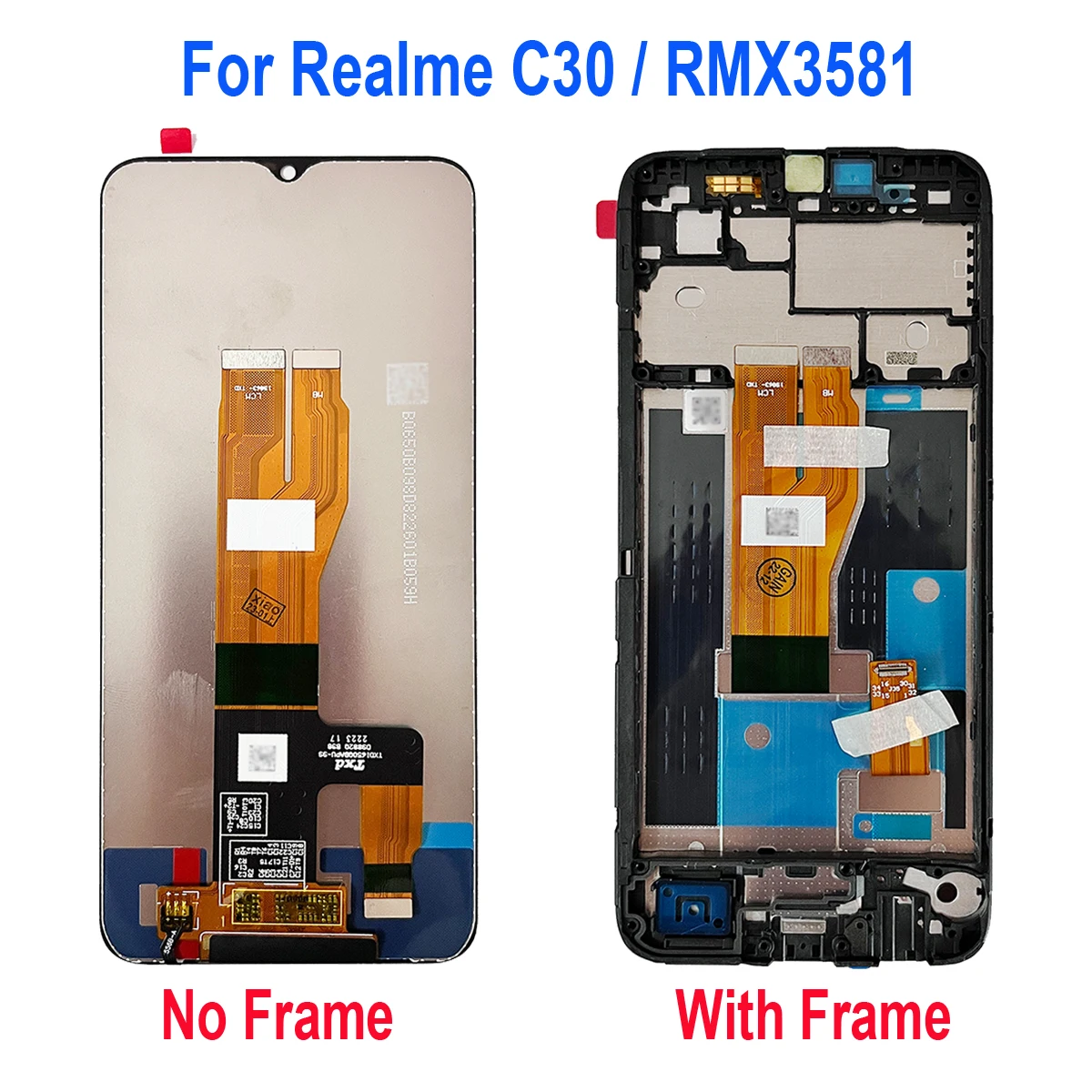 For Realme C31 RMX3501 C30 RMX3581 LCD Dispaly Touch Digitizer Screen Assembly Parts