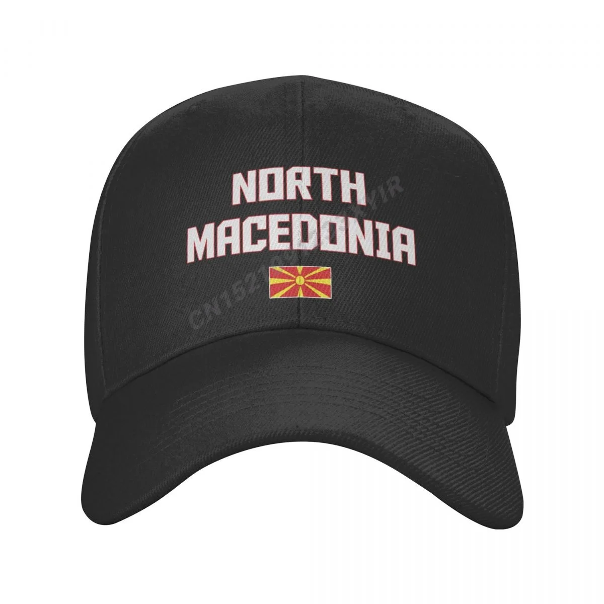 Baseball Cap North Macedonia Flag Wild Sun Shade Peaked Adjustable Caps for Men Women Print