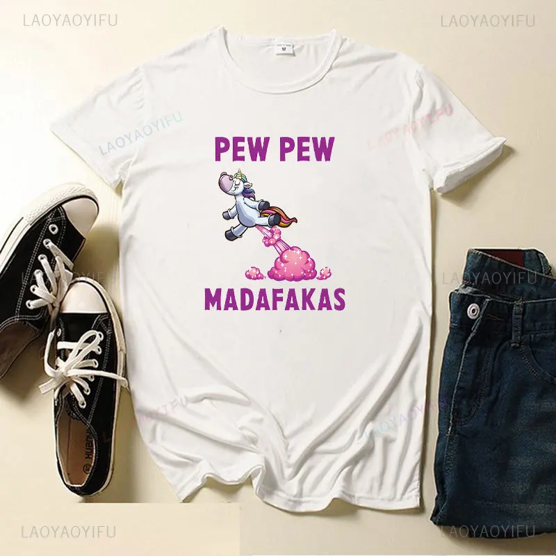 Pew Madafakas Woman Tshirt Cute Black Cats Graphic Shirt Mens Fashion Brand LooseT-Shirt for Men Casual Tops Short Sleeve Summer