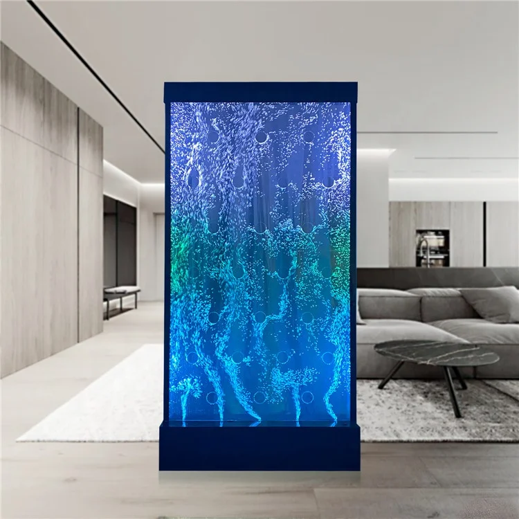 Custom made bubble wall led furniture water features