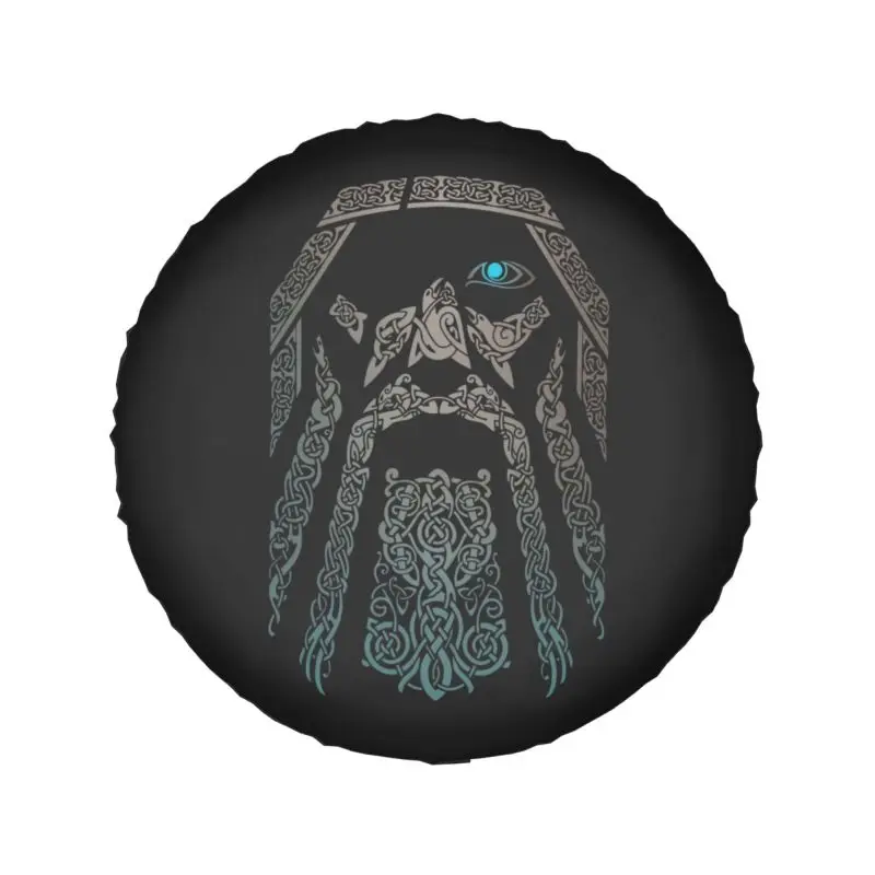 Odin Vikings Valhalla Spare Tire Cover for Grand Cherokee Jeep RV SUV 4WD 4x4 Car Wheel Protector Covers 14