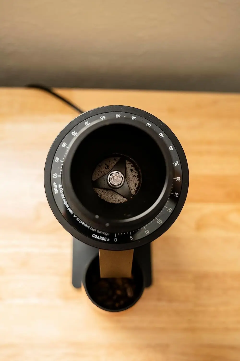 Variable Speed Single Dose Coffee Grinder (Black)