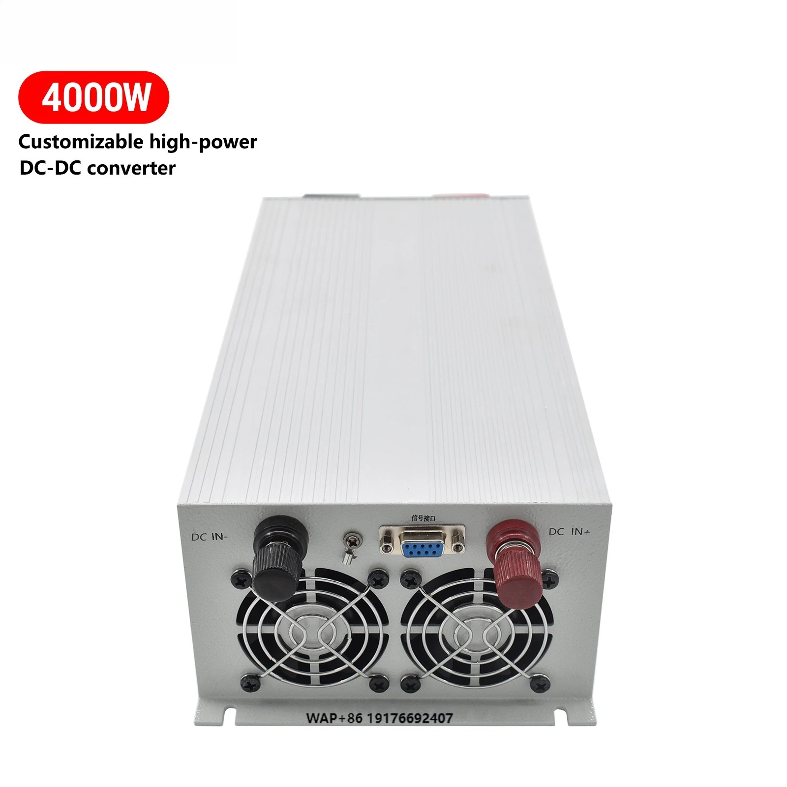High Power Isolated Buck DC/DC Converter 300V-500V 48V 83A 4000W 95% Efficiency Aluminum Shell for Air Conditioner Automotive