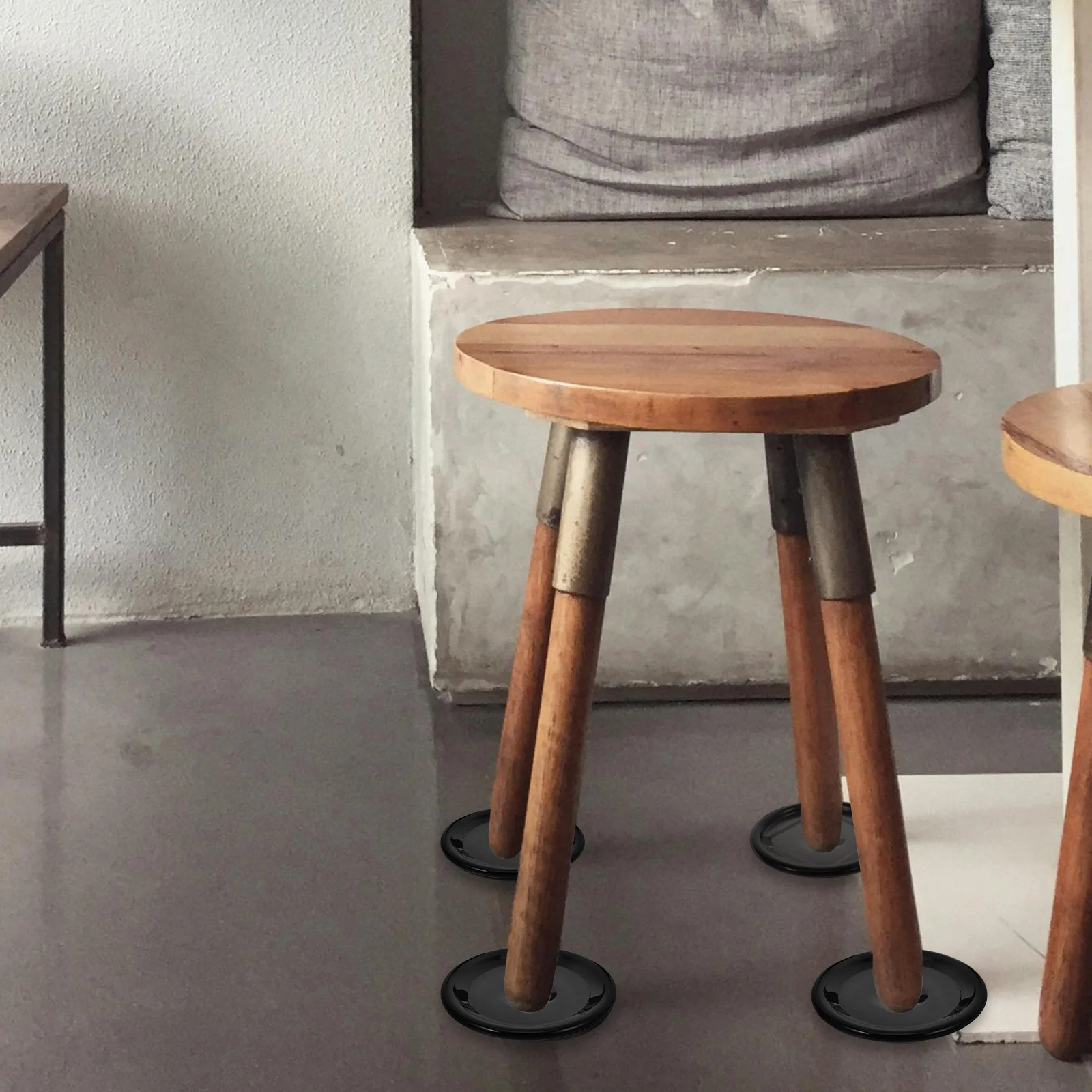 4 قطع من قواعد الأثاث المضادة للانزلاق، واقيات الأرضية، سدادة عجلة الكرسي المقاومة للتآكل، سهلة التركيب، مستلزمات منزلية