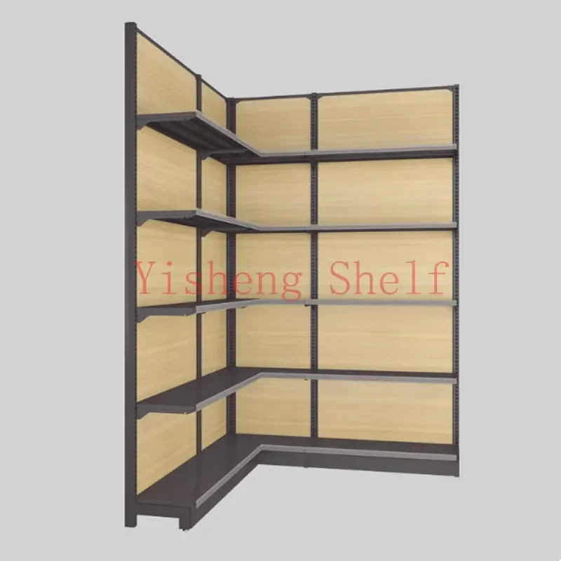 New Chinese Style design wooden display luxury large wine shelf cellar glass display wine rack cabinet for the Supermarket