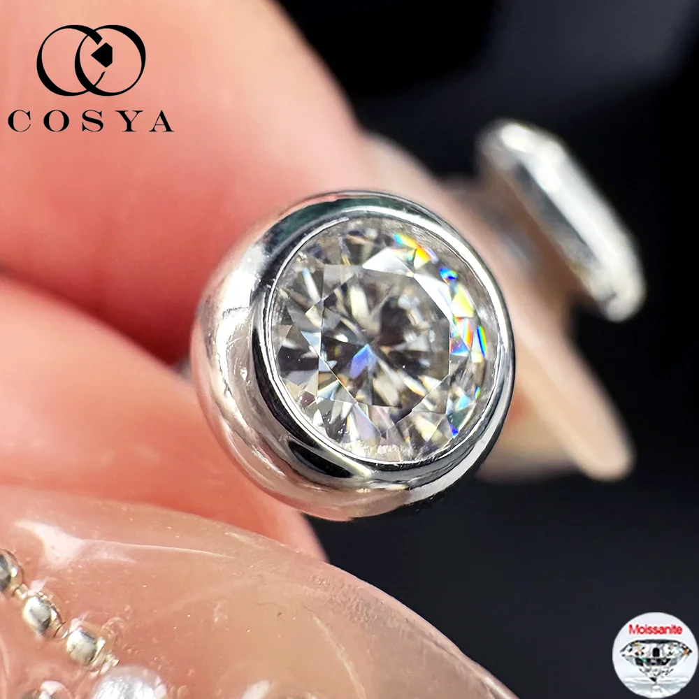 

COSYA D Color VVS 0.3/0.5CT Moissanite Diamond Earrings For Women S925 Sterling Silver Minimalist Wedding Party Fine Jewelry