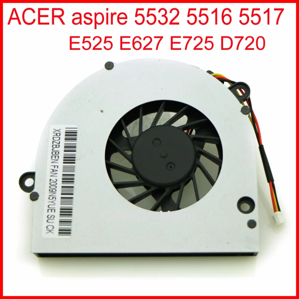 Free Shipping Laptop Fan DC5V 2.0W For ACER Aspire 5532 5516 5517 E525 E627 E725 D720 Laptop CPU Cooling Fan